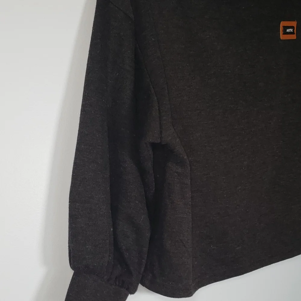 Zaful | Pull over mocked neck cropped sweater - Picture 3 of 5